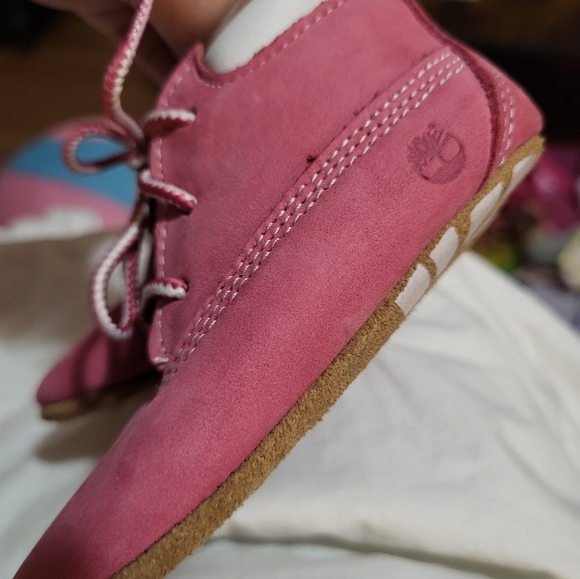 Pink Timberland Baby Boots - Picture 5 of 7